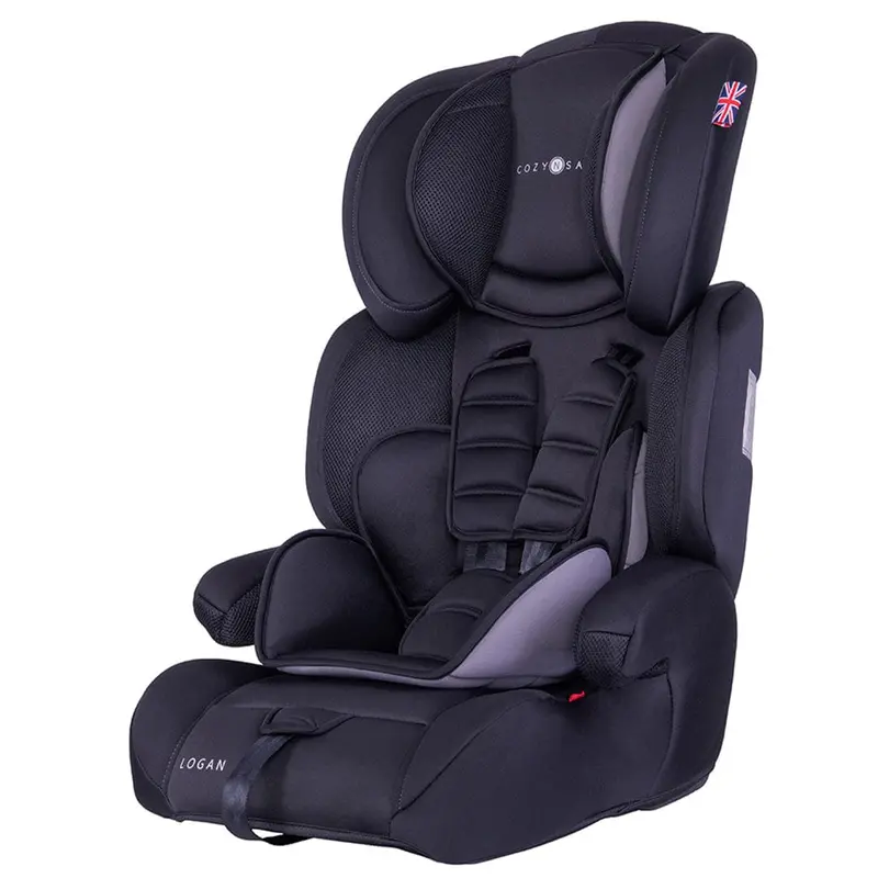 Cozy n Safe Logan Group 1/2/3 Convertible Car Seat – Black and Grey
