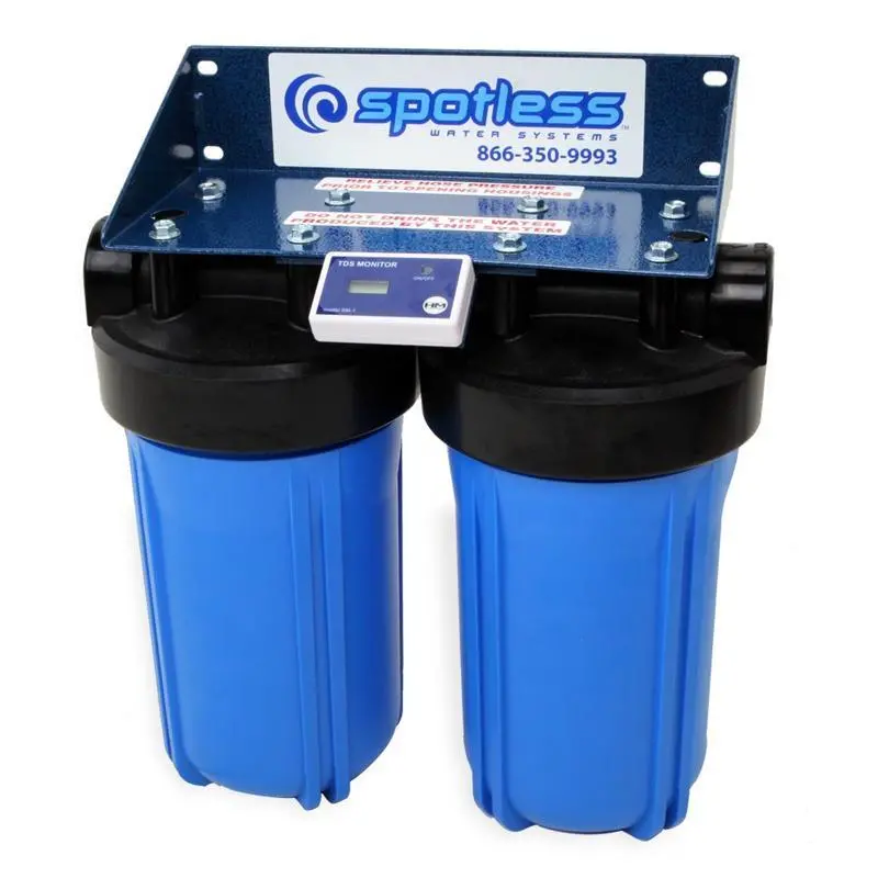 CR SPOTLESS 100-Gallon Wall-Mounted DI Water System – Compact Deionized Filtration Unit