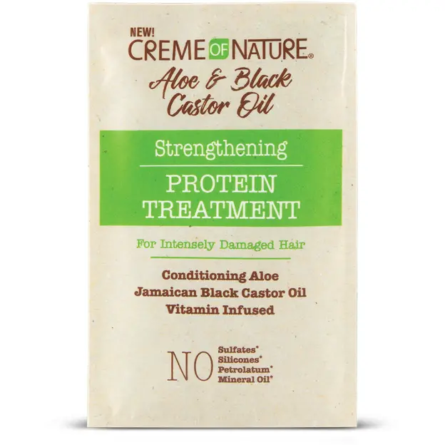Creme of Nature Aloe & Black Castor Protein Treatment – Intensive Repair Mask (1.5 oz)