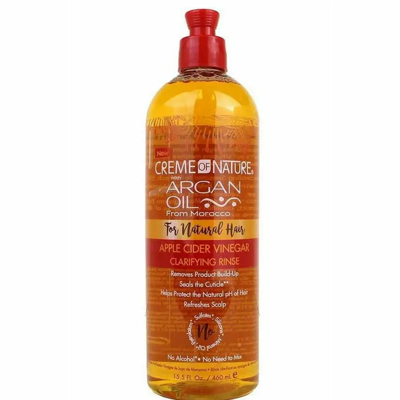 Creme of Nature Apple Cider Vinegar Clarifying Rinse – Residue-Free Scalp Refresh, 15 oz