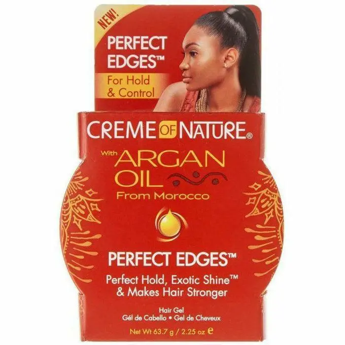 Creme of Nature Argan Oil Infused Edge Gel – Nourishing Hold, 2.25 Oz