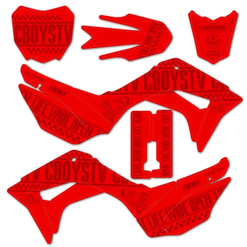 CRF110 Pit Bike Wrap – Modern Vintage Design