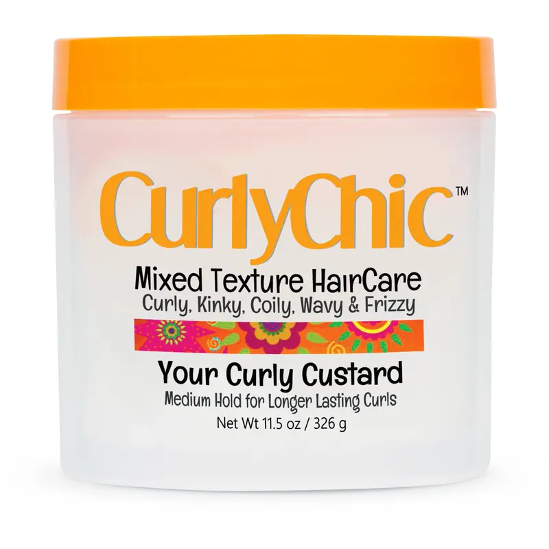 Curly Chic Curly Custard – 11.5 oz Medium-Hold, Moisture-Rich Styler