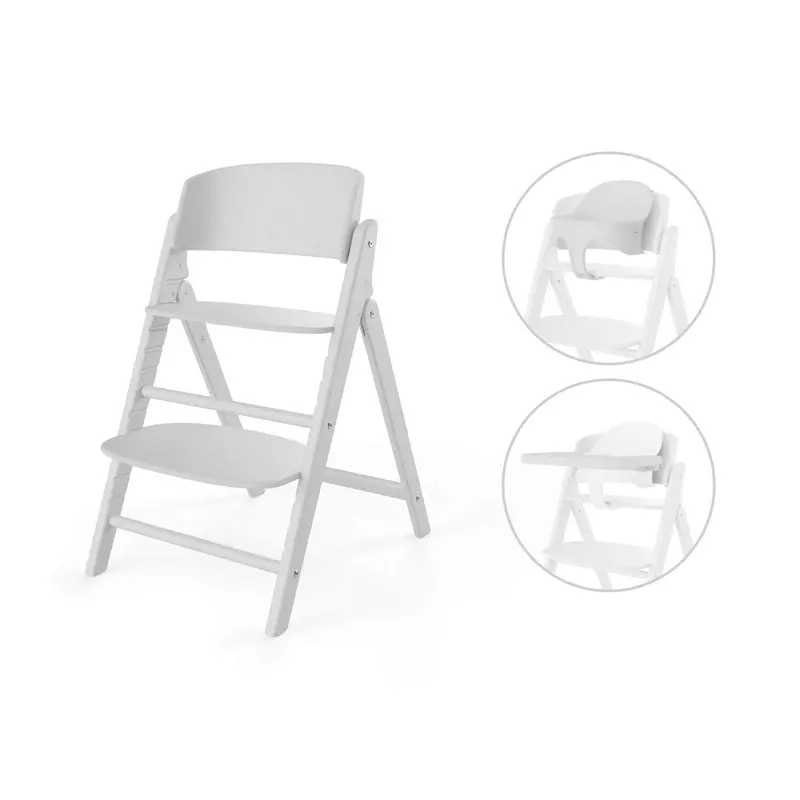 Cybex Click & Fold 3-in-1 High Chair – All-White Design
