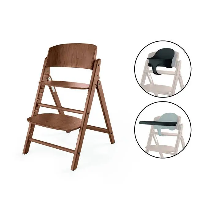 Cybex Click & Fold 3-in-1 High Chair – Natural Dark Finish