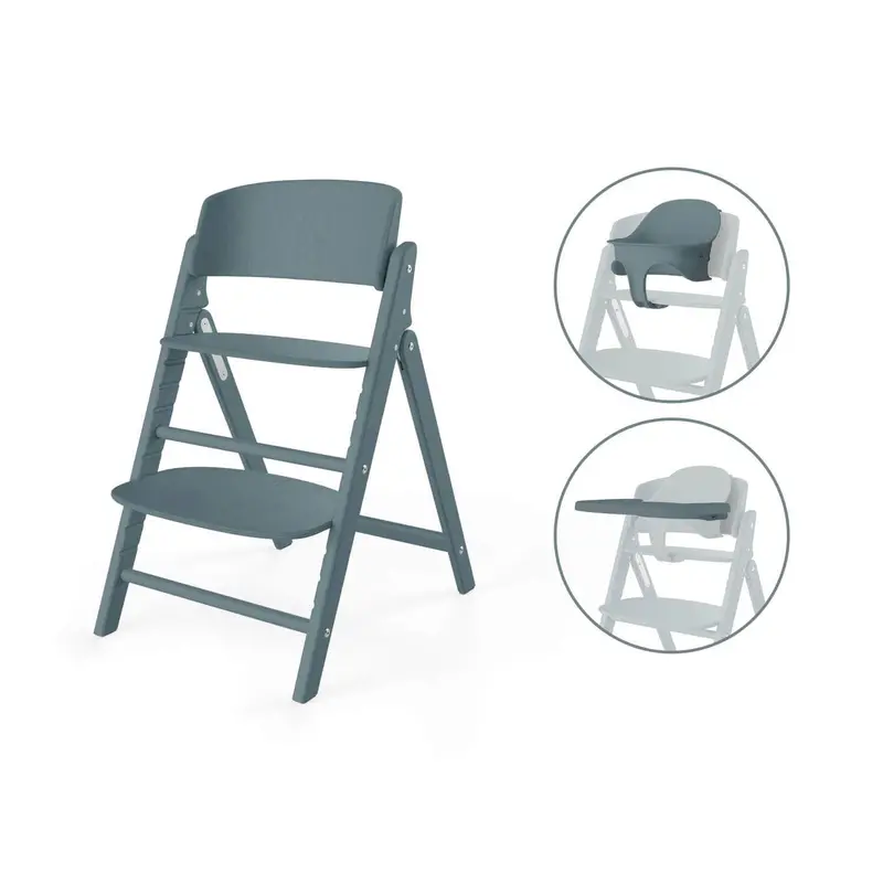 Cybex Click & Fold 3-in-1 High Chair – Stone Blue
