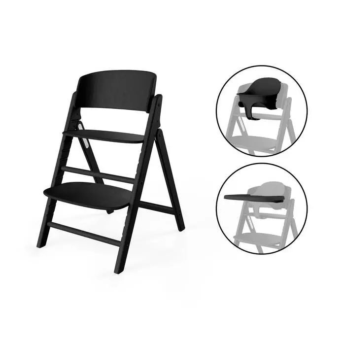 Cybex Click & Fold 3-in-1 High Chair – Stunning Black