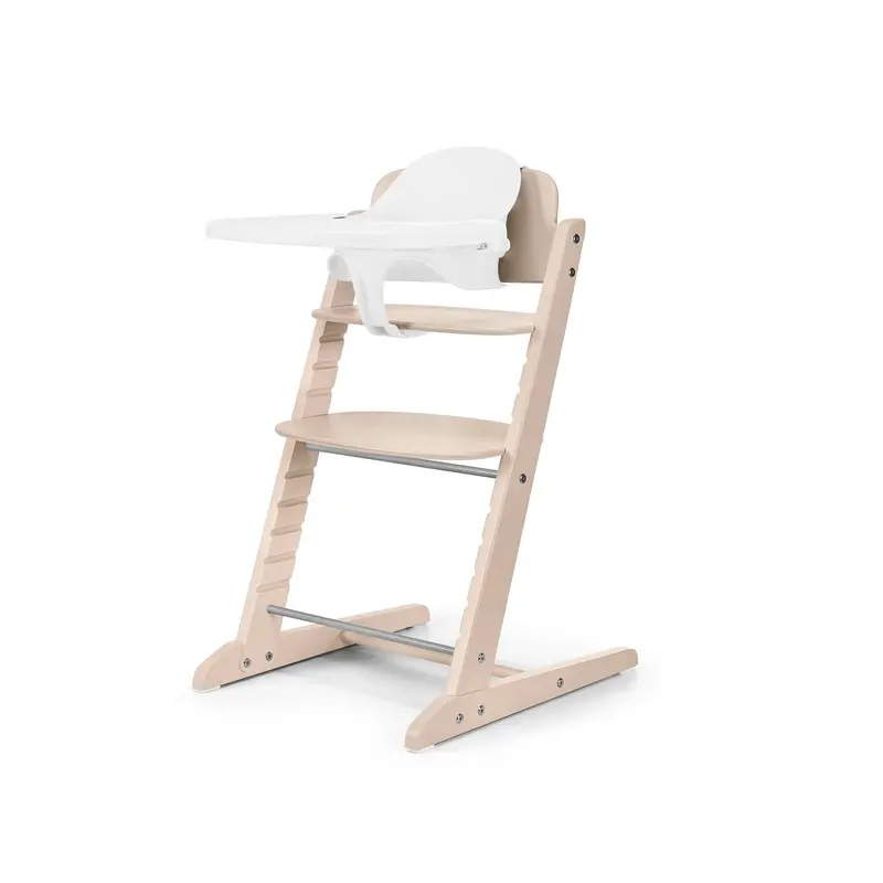 Cybex Iris 3-in-1 High Chair Set – Natural Wood and Neutral Fabric Finish