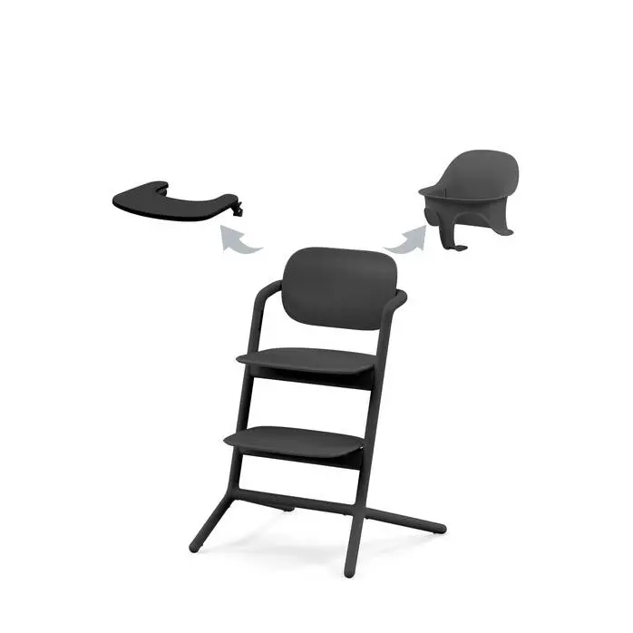 Cybex Lemo 3-in-1 Adjustable High Chair – Black