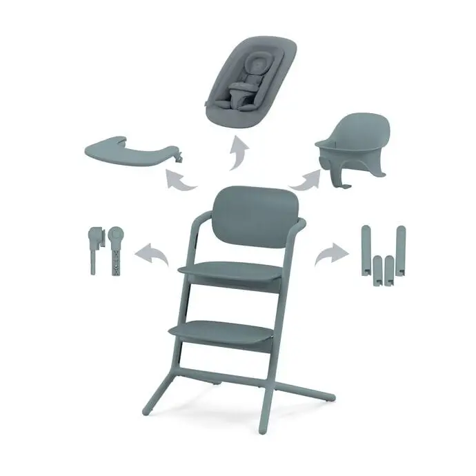Cybex LEMO 4-in-1 Convertible High Chair Set – Stone Blue