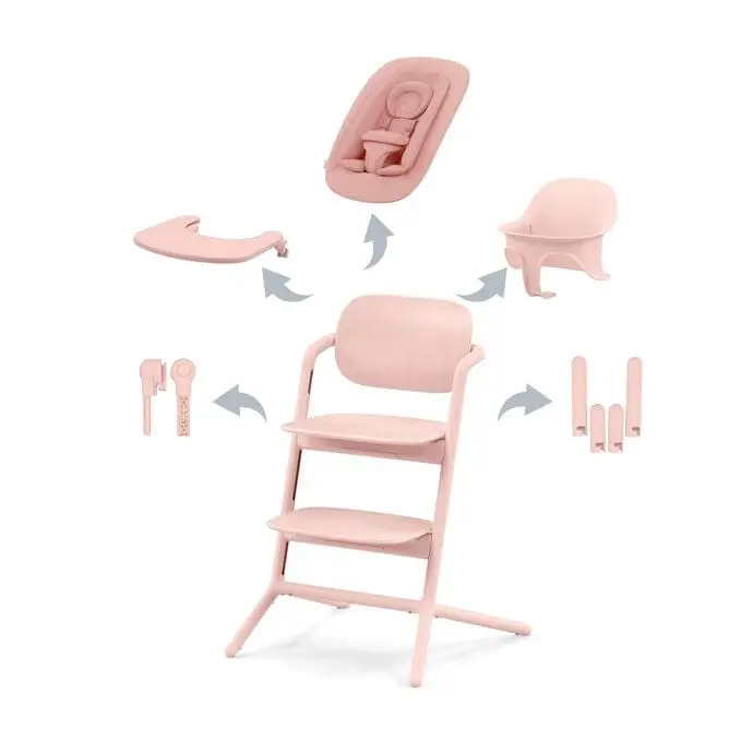 Cybex LEMO All-in-One High Chair in Pearl Pink