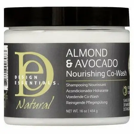 Design Essentials Almond & Avocado Co-Wash – Sulfate-Free Cleansing Conditioner for Curly Hair