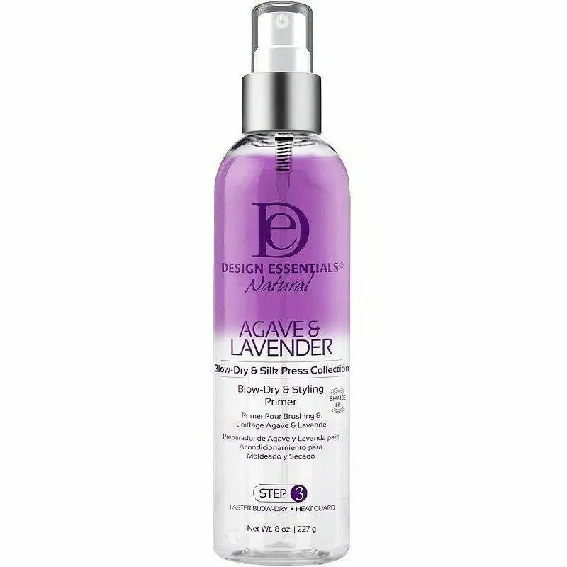 Design Essentials Blow-Dry Primer for Heat Protection & Smooth Styling – 8 oz