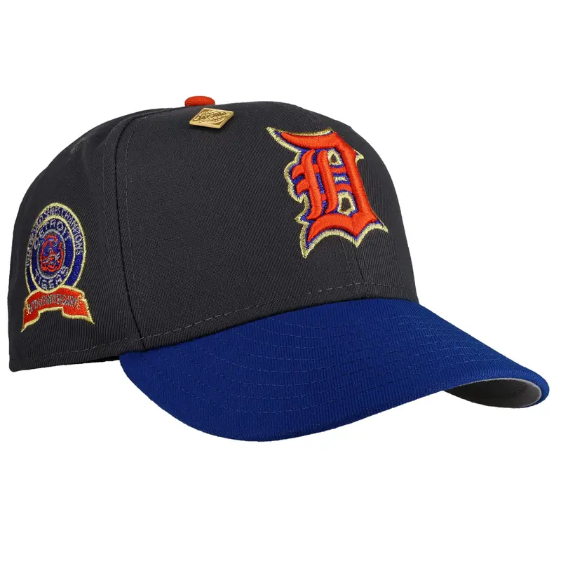 Detroit Tigers 1968 World Series Graphite & Royal Metallic 59Fifty Hat