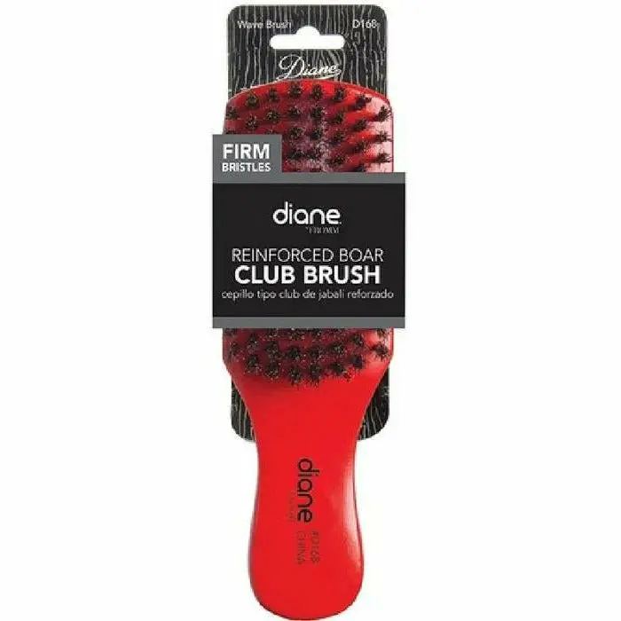 Diane Firm Bristle Reinforced Boar Club Brush – Structured Styling, Model D168