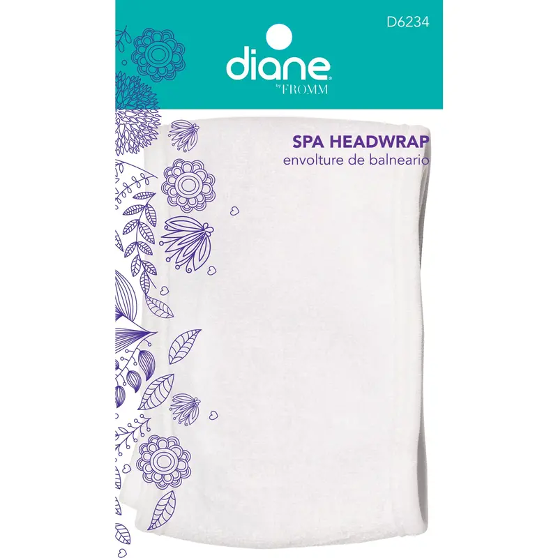 Diane Spa Headwrap – Ultra-Soft Terry Cloth Wrap for Salon or Home Use (D6234)