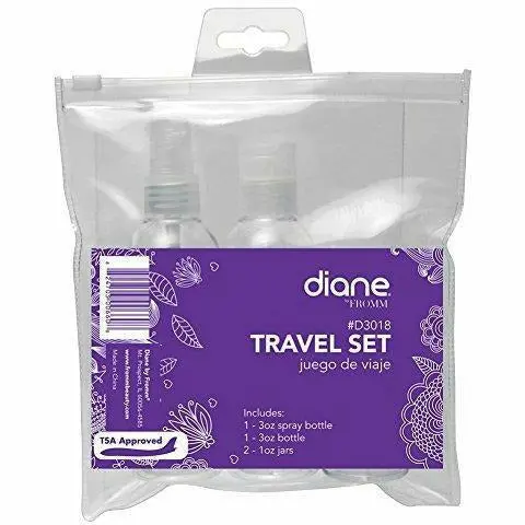 Diane Travel Pouch for Bottles – Expanded Capacity Organizer Set (#D3018)