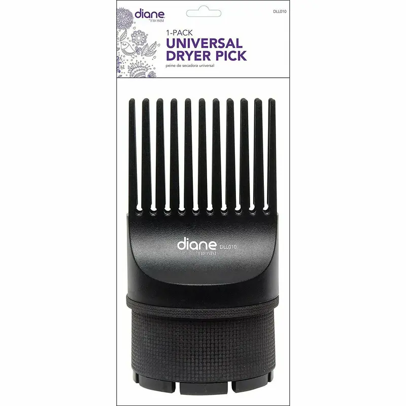 Diane Universal Dryer Pick #DLL010 – Heat-Safe Detangling Tool