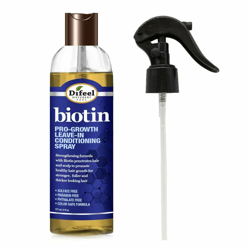 Difeel Biotin Pro-Growth Leave-In Spray – 6 oz Hair Strengthener