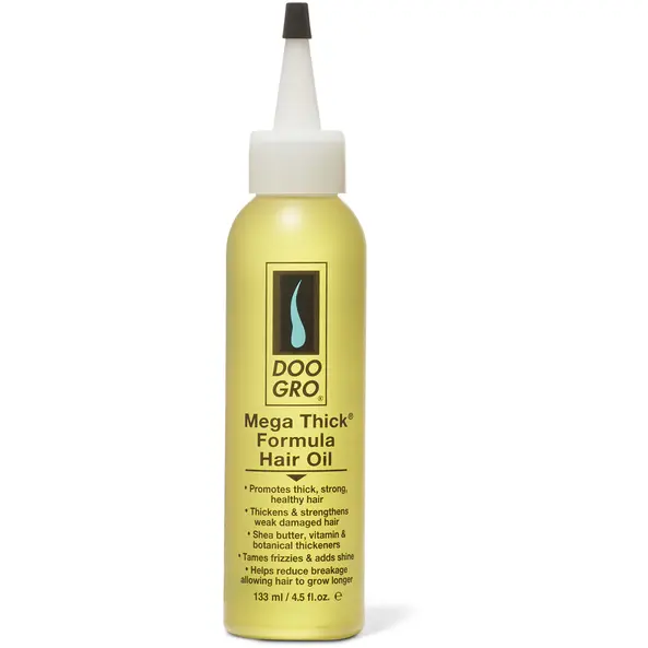 Doo Gro Mega Thick Hair Oil – 4.5 oz Fortifying Formula for Volume & Density
