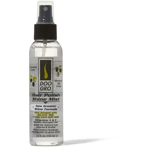 Doo Gro Shine Mist Hair Polish – 4.5 oz Lightweight Gloss Enhancer for Frizz-Free Brilliance