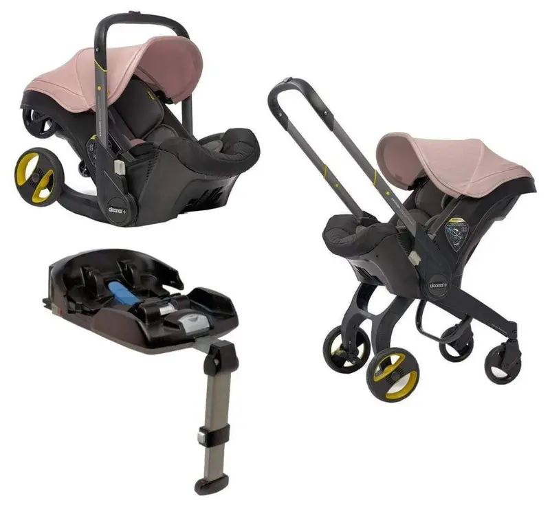 Doona+ All-in-One Car Seat with ISOFIX Base – Blush Pink