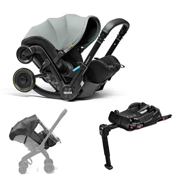 Doona X Infant Car Seat Essential Bundle – Dusty Sage