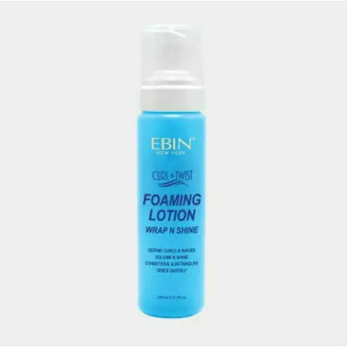 Ebin Curl & Twist Foaming Wrap Lotion with Shine Enhancer