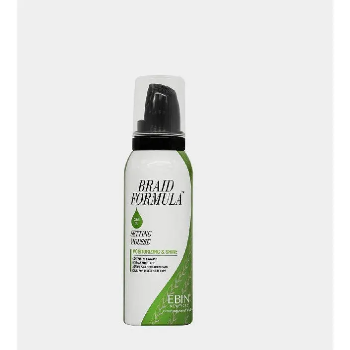 EBIN New York Moisturizing & Shine Setting Mousse – 2.7 oz
