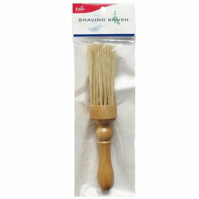 Eden Long-Neck Shaving Brush – Premium Badger Hair, Ideal for Lathering & Exfoliation (#19413)
