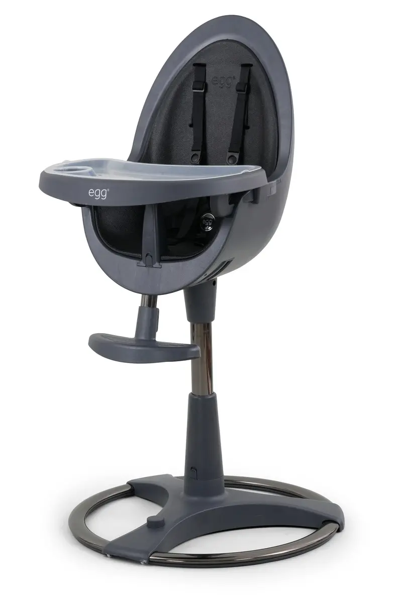 Egg Designer High Chair – Grey and Black Combo