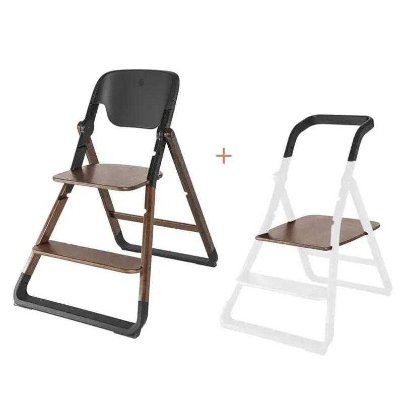 Ergobaby Evolve High Chair with Kitchen Helper – Dark Wood Finish