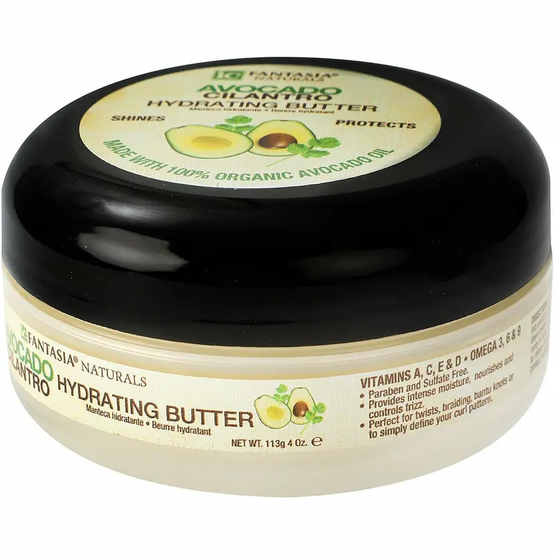 Fantasia Avocado Cilantro Hydrating Butter – 4 oz Rich, Non-Greasy Moisture Sealer