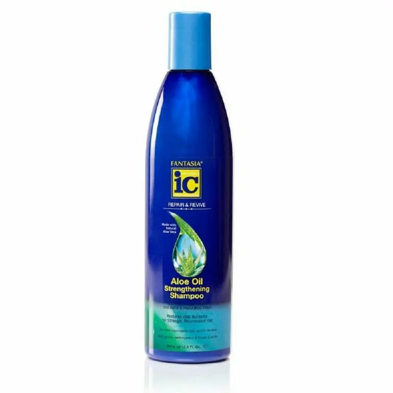 Fantasia IC Aloe Oil Strengthening Shampoo – 12.5 oz Nourishing, Fortifying Cleanser