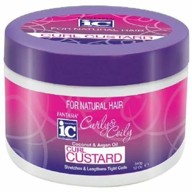 Fantasia IC Curly & Coily Curl Custard Styler – 12 oz