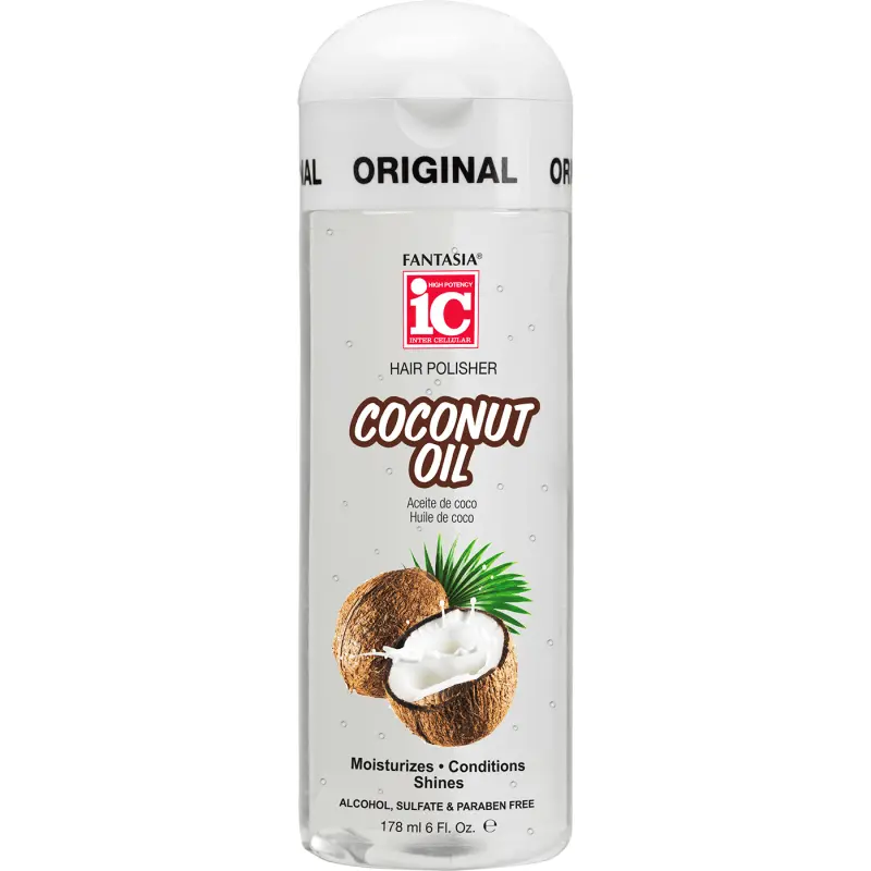 Fantasia IC Hair Polisher – Coconut Oil Infused Shine & Smoothing Serum