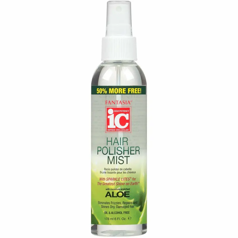 Fantasia IC Hair Polisher Mist – 6 oz Shine-Enhancing, Anti-Frizz Finishing Spray