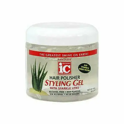 Fantasia IC Hair Polisher Styling Gel – High-Gloss Smoothing Formula, 20 oz