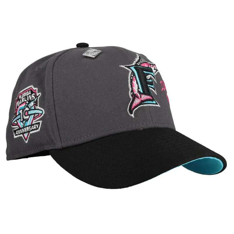 Florida Marlins 10th Anniversary South Beach Metallic 59Fifty Fitted Cap