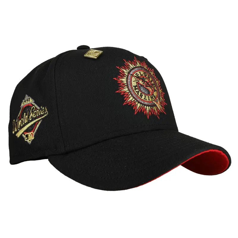 Florida Marlins 1997 World Series Black-Red Metallic 59Fifty Fitted Cap