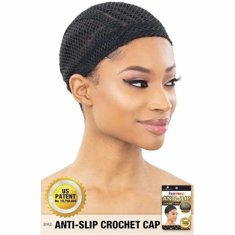 FreeTress Anti-Slip Crochet Cap for Enhanced Fit