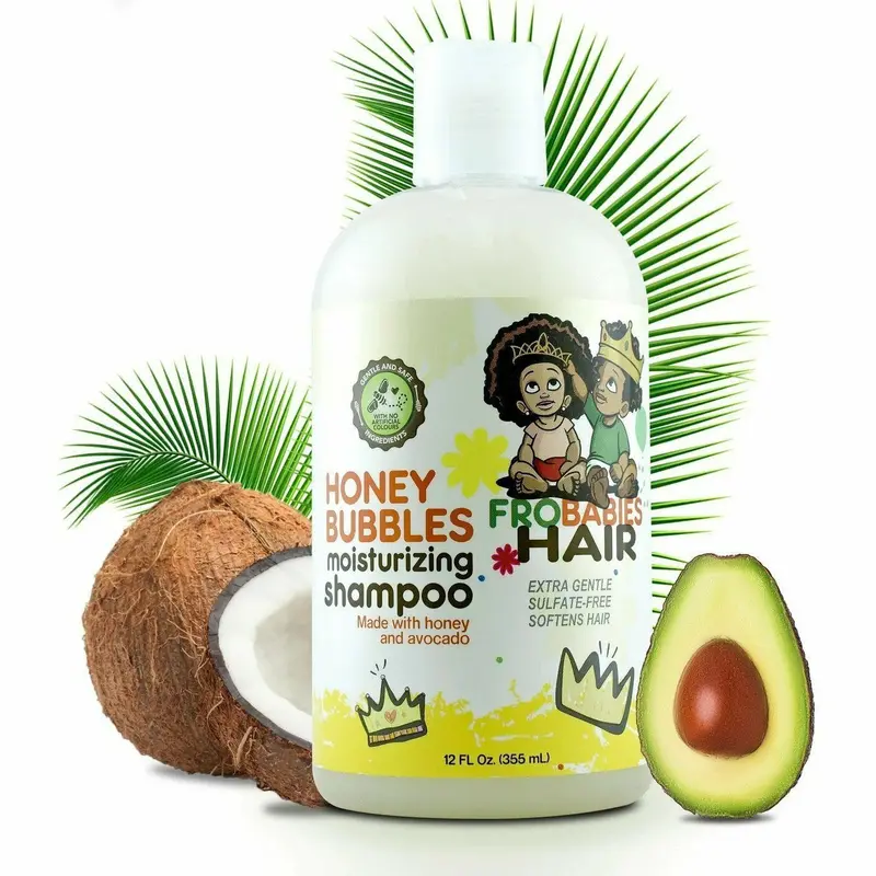 FROBABIES Honey Bubbles Moisturizing Shampoo – 12 oz Gentle Cleanser for Kids