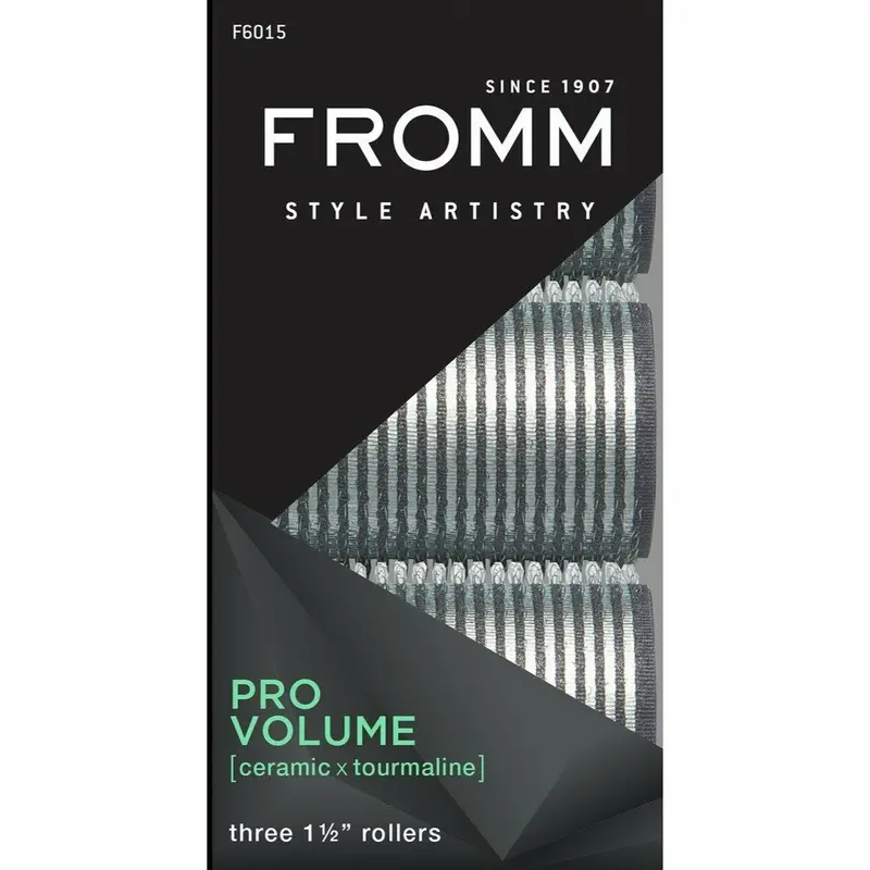 Fromm Pro Volume 1.5-Inch Ceramic Hair Rollers – Professional Curling Set #F6015
