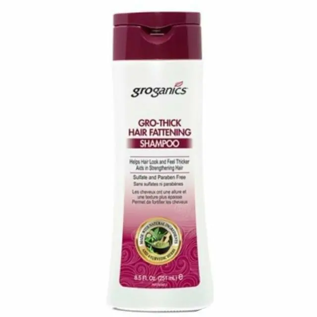 Gro-Thick Hair Fattening Shampoo – Groganics Volumizing & Density-Boosting Cleanser