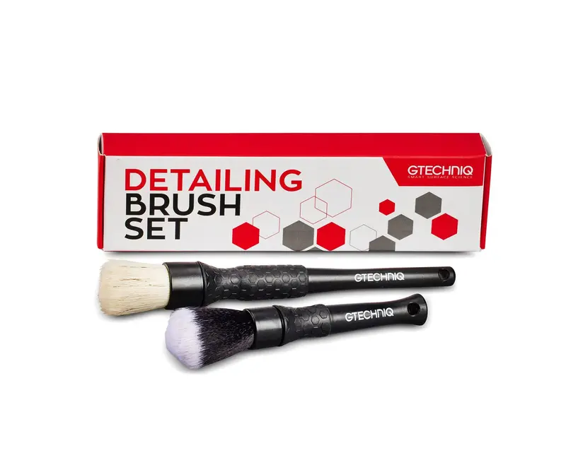 GTECHNIQ Automotive Detailing Brush Set – Multi-Use Interior & Exterior Cleaning Tools