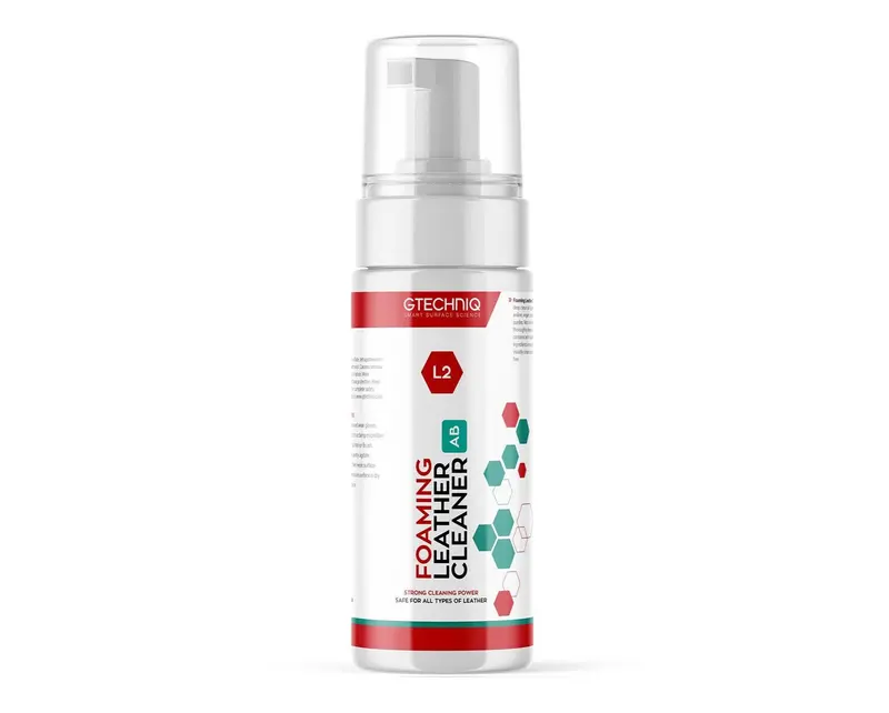 GTECHNIQ L2 Foaming Leather Cleaner – pH-Balanced, Non-Drying Formula for Automotive Upholstery