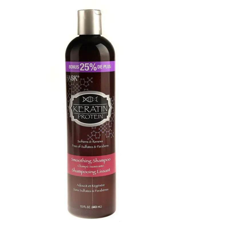 Hask Keratin Protein Smoothing Shampoo – Smoothing Cleanser, 15 oz
