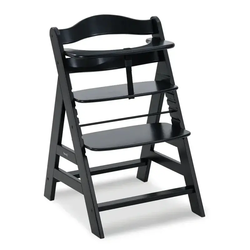 Hauck Alpha+ Wooden Highchair – Elegant Black Finish