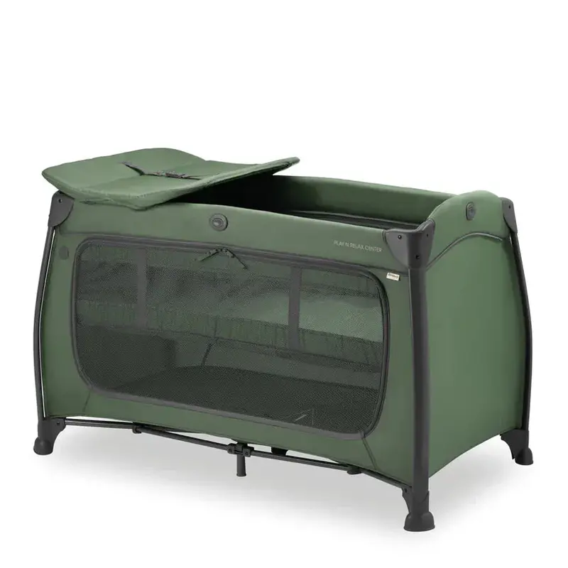 Hauck Play N Relax Center Travel Cot – Forest Green