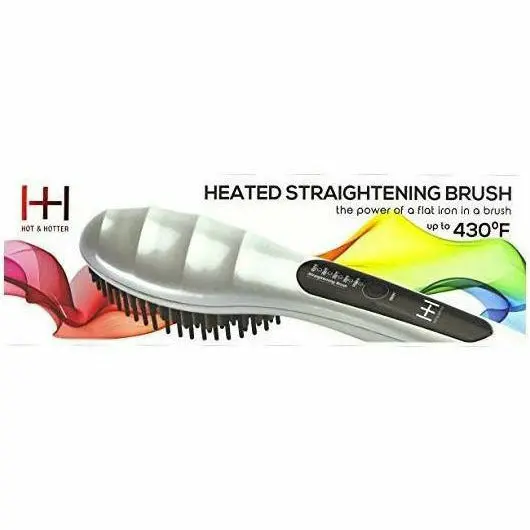Hot & Hotter Heated Straightening Brush – Model #5948 for Smooth, Frizz-Free Style